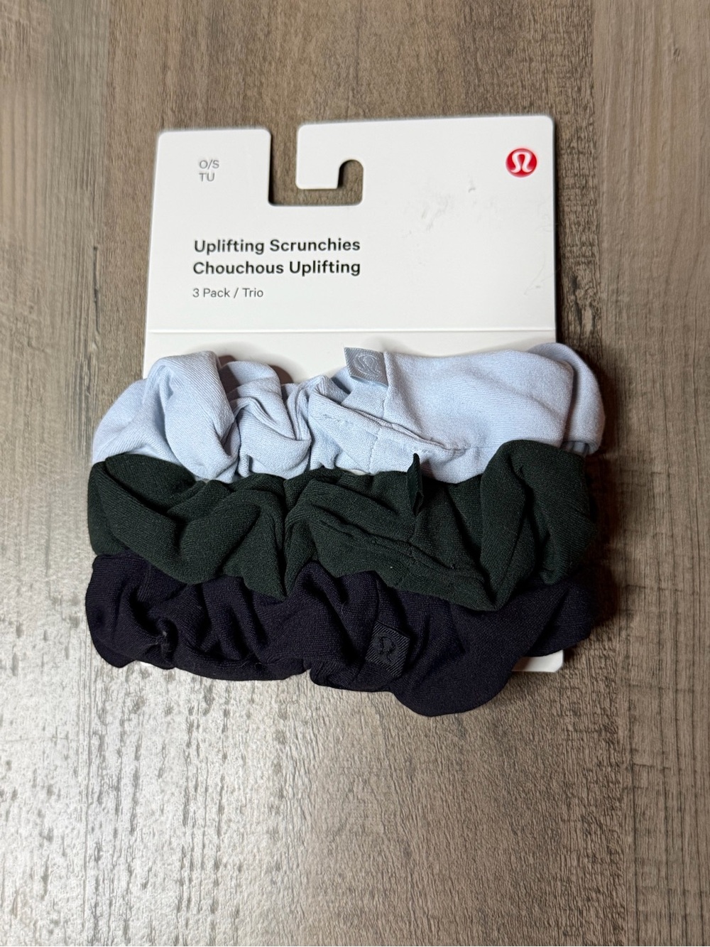 NWT Lululemon Uplifting Scrunchies 3-Pack *NIGH/STRH/RNFG *SOLD OUT COLORS✨